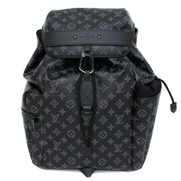 Louis Vuitton Monogram Eclipse Discovery Rucksack Daypack Backpack Black - Picture 1 of 8